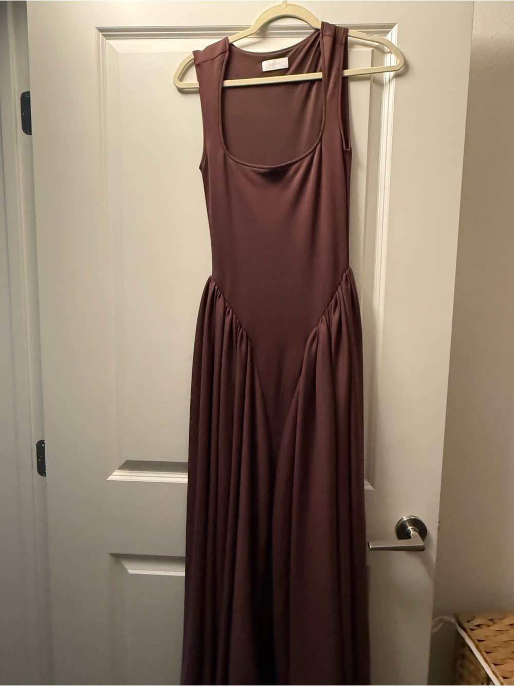 Meshki Sleeveless Maxi Dress in Deep Brown - Picture 2 of 3